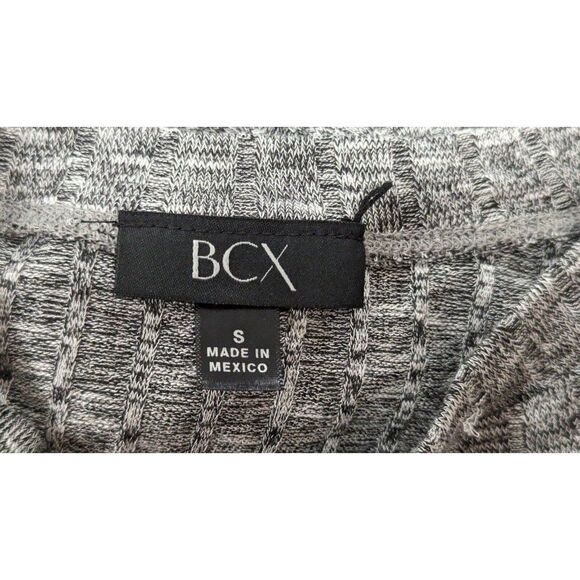 BCX Womens Size Small Gray Heather Long Sleeve Round Neck Pullover Blouse Top - Picture 7 of 10